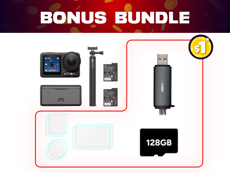 Osmo Action 5 Pro Adventure Combo + $1 Bonus Bundle